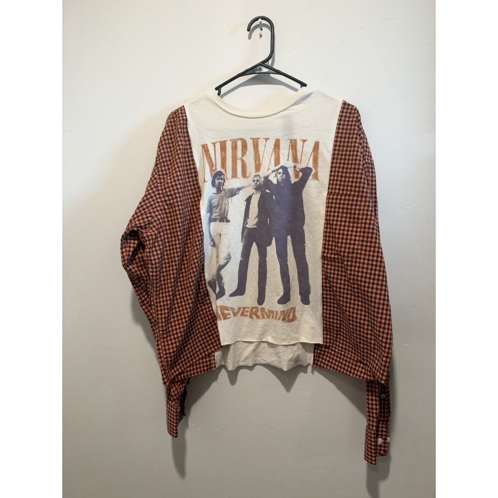 Reworked Upcycle Grunge Oversize Nirvana Top M/L